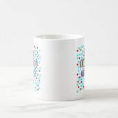 古い37の赤い点 コーヒーマグカップ (中央)