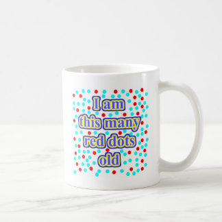 古い37の赤い点 コーヒーマグカップ