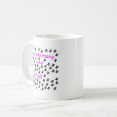 古い70の猫の頭部 コーヒーマグカップ (正面左)