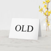 古い カード (黄色い花)