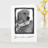 古い! カード (黄色い花)