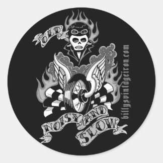 古い、ノイズが多く低速(b & w) ラウンドシール