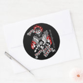 古い、ノイズが多く遅い（カラー） ラウンドシール (封筒)