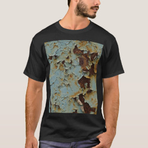 古い、腐食した錆びた金属の背景。 Tシャツ