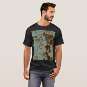 古い、腐食した錆びた金属の背景。 Tシャツ (正面フル)