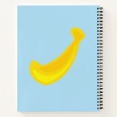 古い – 黄色のバナナ。カスタマイズ ノートブック (裏面)