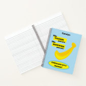 古い – 黄色のバナナ。カスタマイズ ノートブック (内部)