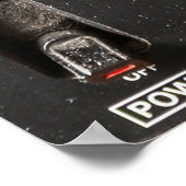 古いamラジオ受信機の詳細 ポスター (角)