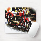 古いBMWのmoterbike マウスパッド (マウス)