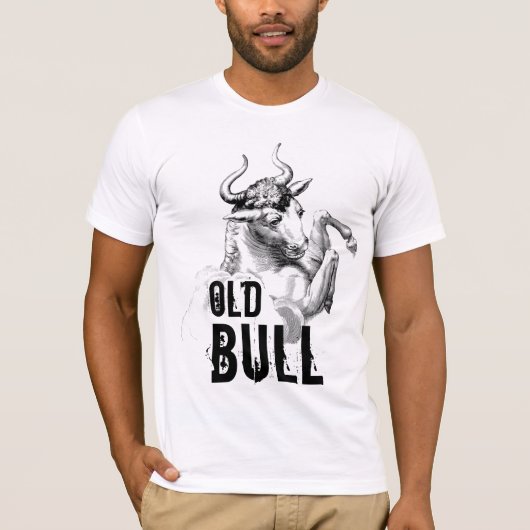 "古いBull " Tシャツ (正面)