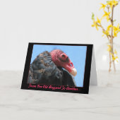 古いBuzzardのバースデー・カード カード (黄色い花)