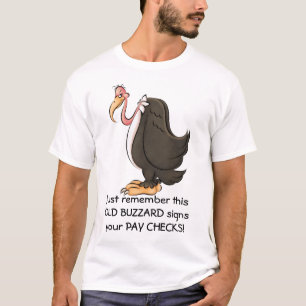 古いBuzzardのボスのおもしろTシャツ Tシャツ
