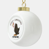 古いBuzzardの休日のクリスマスのオーナメント セラミックボールオーナメント (右)