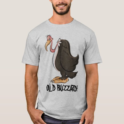 古いbuzzardメンズおもしろTシャツ Tシャツ (正面)