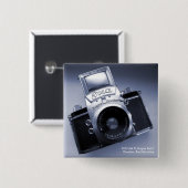 古いCamera (1957年のMk IV Ihagee Exa 0) 缶バッジ (正面&裏面)