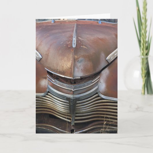 古いChevy -ハバー、モンタナ カード (正面)