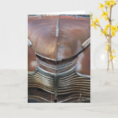 古いChevy -ハバー、モンタナ カード (黄色い花)