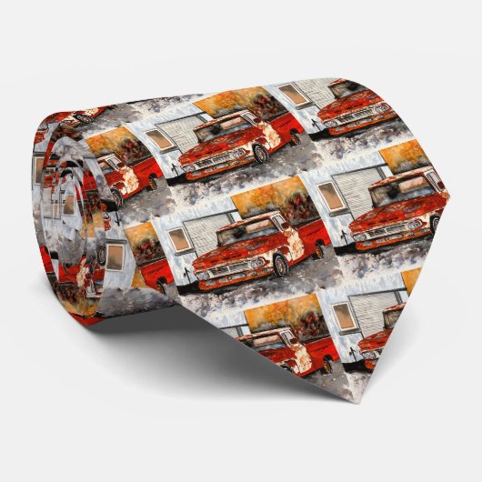古いchevy chrevroletのトラックの旧式な芸術の絵画 ネクタイ (ロール)