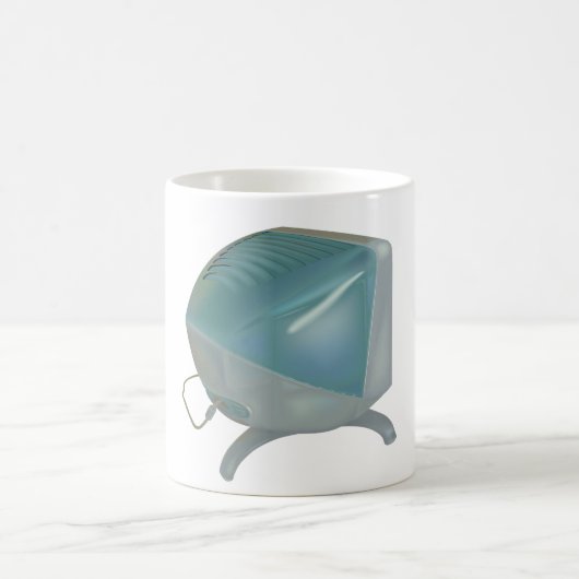 古いCRTコンピュータモニターコーヒーマグ コーヒーマグカップ (中央)