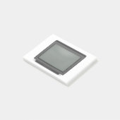 古いCRTテレビ、前面 ポストイット (アングル)