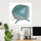 古いCRTモニタ ポスター (ホームオフィス)