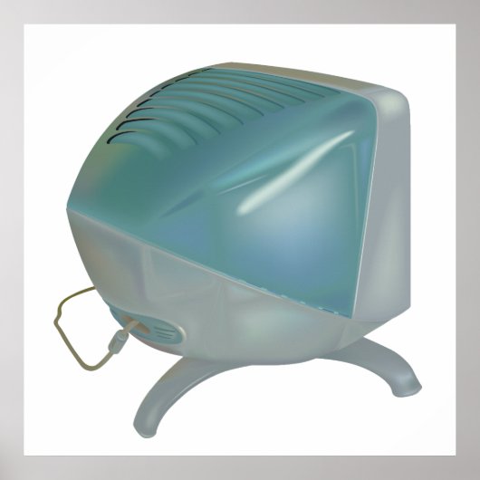 古いCRTモニタ ポスター (正面)