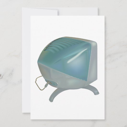 古いCRTモニタ 招待状 (正面)