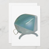 古いCRTモニタ 招待状 (正面/裏面)