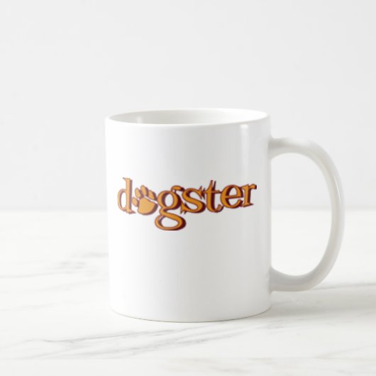古いDogsterの写真のマグ コーヒーマグカップ (右)
