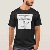 古いfencersは決して死にません tシャツ (正面)