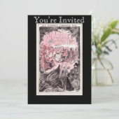 古いFezziwigのクリスマスの球の招待状 招待状 (スタンド正面)