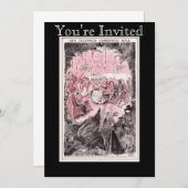 古いFezziwigのクリスマスの球の招待状 招待状 (正面/裏面)