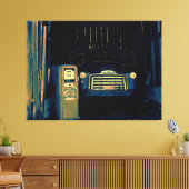 古いGMCトラック キャンバスプリント (インサイチュ (リビング))