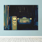 古いGMCトラック キャンバスプリント (インサイチュ (ウッドフロア))