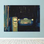 古いGMCトラック キャンバスプリント (インサイチュ (ウッドフロア))