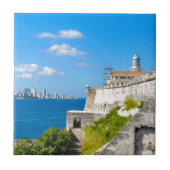古いHabana、キューバ タイル (正面)