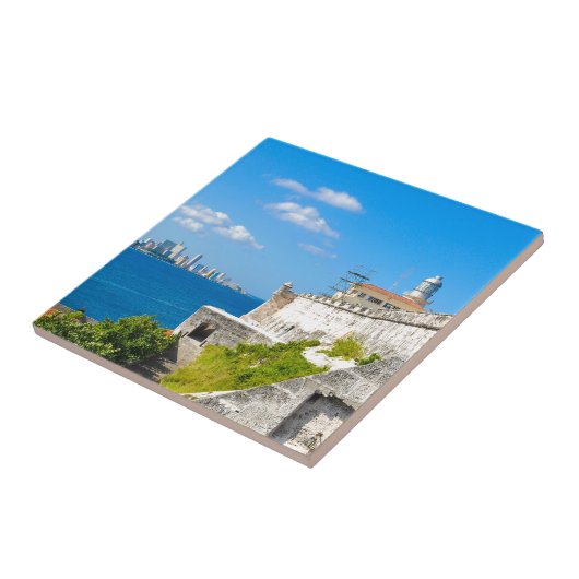 古いHabana、キューバ タイル (側面)