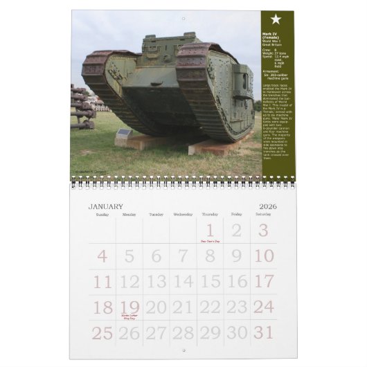 古いIronsides 2012年 カレンダー (1月 2026)