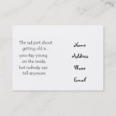 古いis-businessカードを取得する悲しい部分 名刺 (裏面)