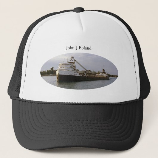 古いJohn J. Boland トラッカーズハット キャップ (正面)