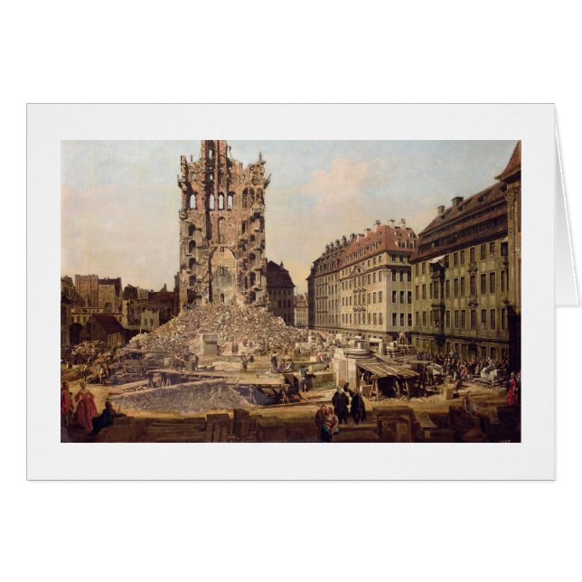 古いKreuzkirche、ドレスデンの台なし (正面横)