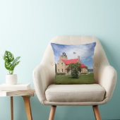 古いMackinacポイント灯台橋 クッション (椅子)