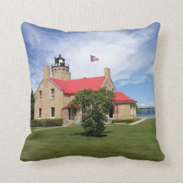古いMackinacポイント灯台橋 クッション