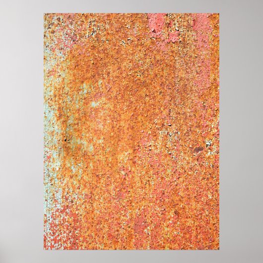 古いmetalabstract絵を描、age、ancのテクスチャ ポスター (正面)