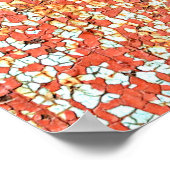 古いmetalabstract絵を描、age、ancのテクスチャ ポスター (角)