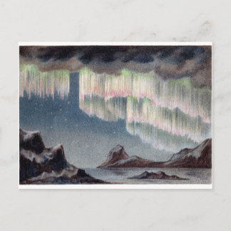 古いNorthern Lightsのヴィンテージの極光のヴィンテージ ポストカード