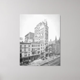古いNYCニューアムスターダムの劇場Photograph (1905年) キャンバスプリント