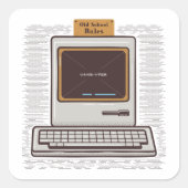 古いPCでのゲーム スクエアシール (正面)