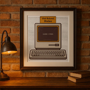古いPCでのゲーム ポスター
