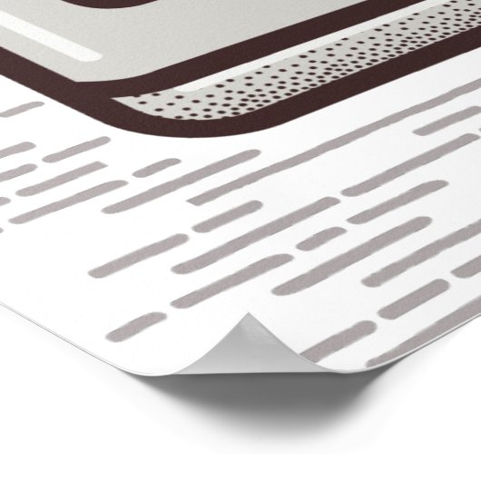 古いPCでのゲーム ポスター (角)